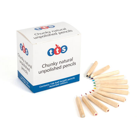 TTS Chunky Natural Triangular Colouring Pencils  hi\-res