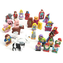 Wooden Small World Fairy Tale Characters 29pk  hi-res
