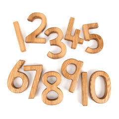Chunky Wooden Number Collection 1-10  hi-res