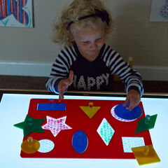 TTS Lightbox Acrylic Shape Sorting Board  hi-res