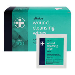 Wound Cleansing Wipes 100pk  hi-res