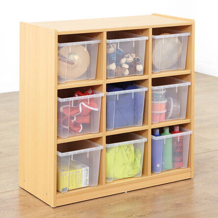 Open Storage Unit with Nine Large Compartments  hi\-res