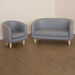 Geo Wipe Clean Antimicrobial Grey Tub Seating  hi\-res