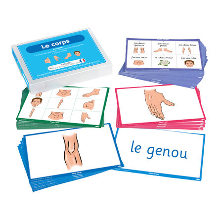 TTS French Body Parts Vocabulary Builder Activity Cards  hi\-res