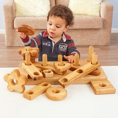 TTS Wooden Stack & Build Block 15pk  hi-res