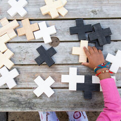 Loose Parts Wooden Crosses Set 45pcs  hi-res