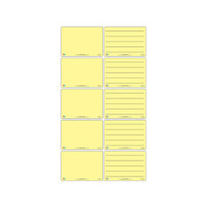 Tinted Flexi Wipe Board Yellow 10pk  hi-res