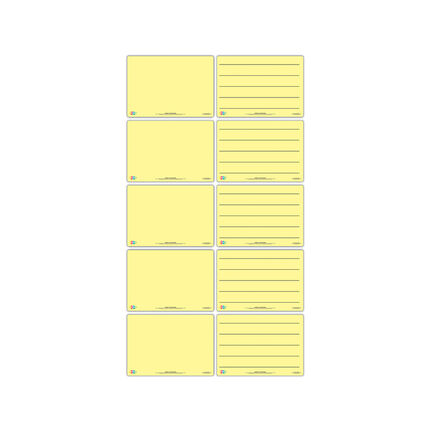 Tinted Flexi Wipe Board Yellow 10pk  hi\-res