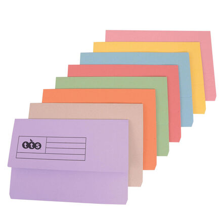 TTS Document Wallets Foolscap 285gsm 50pk  hi\-res