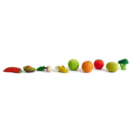 Natural Rubber Toddler Fruit \x26 Veg Chewables  hi\-res