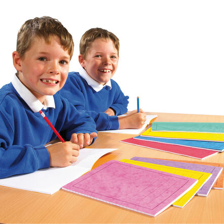 9\'\'x7\'\' Exercise Book 8mm Ruled Margin 80pg 50pk  hi\-res