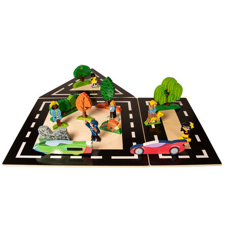 Small World Wooden Shape Drive Around Tracks  hi\-res