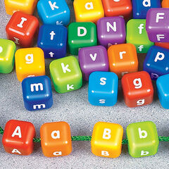 Alphabet Threading Beads  hi-res