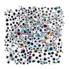 Wiggle Stick On Eyes Assorted 1000pk  hi-res