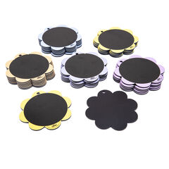 TTS Eco Outdoor Mini Daisy Hanging Chalkboards Assorted 30pk  hi-res