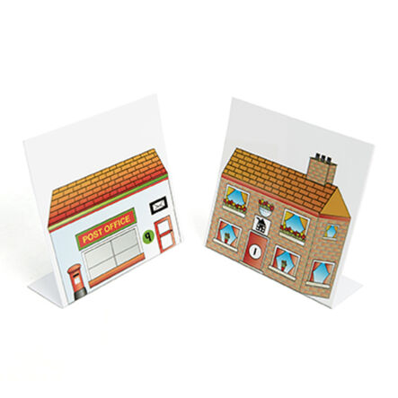 TTS Bee\-Bot® and Blue\-Bot® Busy Street Building Fronts  hi\-res