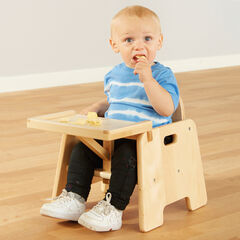 Infant Wooden Feeding Chair with Tray  hi-res