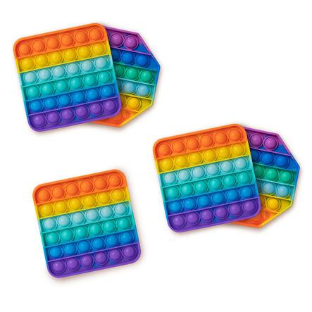 Rainbow Push \x26 Pop It Fidget Pad  hi\-res