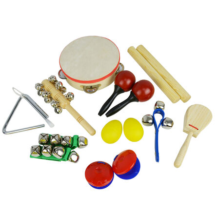 Handheld Childrens Percussion Set 10pk  hi\-res