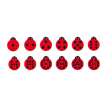 Back To Nature Ladybird Counting Cushions  hi\-res
