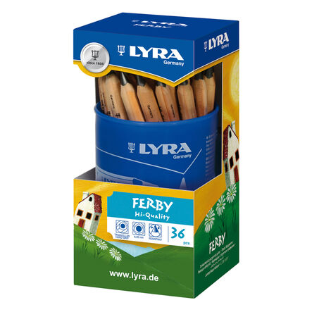 Lyra Half Length Graphite Pencils Tub 36pk  hi\-res
