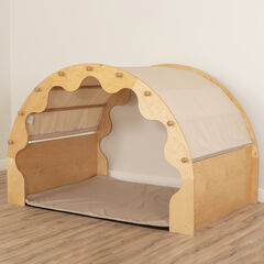 Play Pod Den Cream One Set of Curtains Cream hi-res