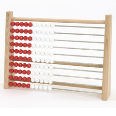 Wooden Two Colour Abacus  hi-res