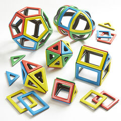 Magnetic Polydron Mathematics Recycled Set  hi-res