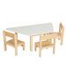 Essentials White Trapezoidal Table  hi\-res