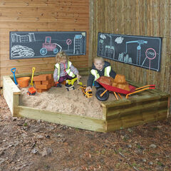 TTS Giant Outdoor Wooden Corner Sandpit  hi-res