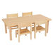 Essentials Beech Rectangular Table  hi\-res