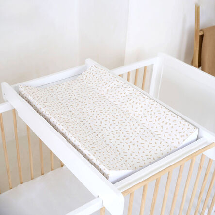 Baby Anti\-Roll Wedge Changing Mat Neutral Dash Design  hi\-res