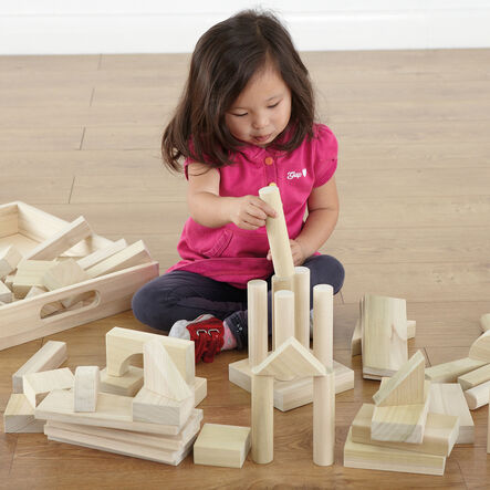 Jumbo Wooden Construction Blocks Pack  hi\-res