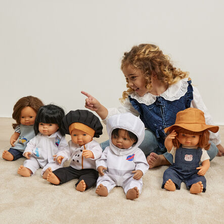 Miniland Doll Profession Job Outfits 6pk  hi\-res