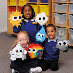 TTS Soft Fabric Weather Hand Puppets 7pk  hi-res