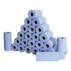 Hygiene/Couch Rolls Small Blue 2 Ply 24pk  hi-res