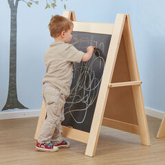 TTS Single Toddler Wooden Dual Sided Easel  hi-res