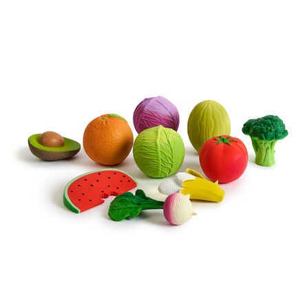 Natural Rubber Toddler Fruit \x26 Veg Chewables  hi\-res