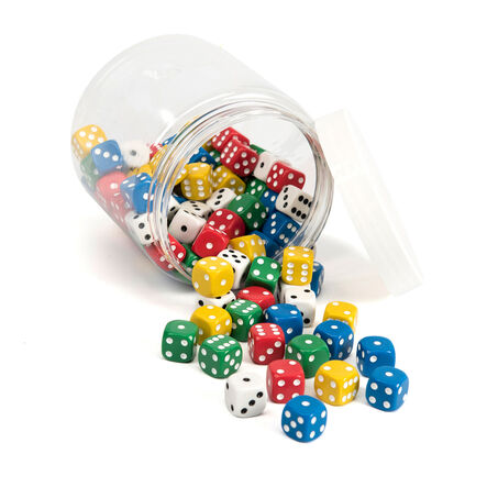 Jar of 100 Dice Spot  hi\-res