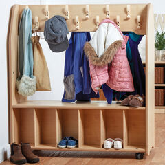 Millhouse Double Sided Mobile Cloakroom Trolley W1000mm  hi-res