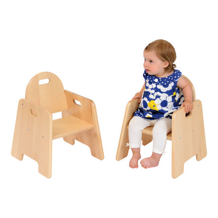 Solid Beech Infant Chairs Seat height 140mm 2pk  hi\-res