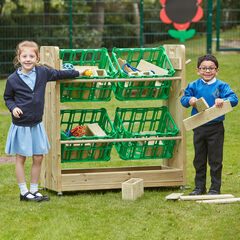 Outdoor Wooden Loose Parts Trolley  hi-res