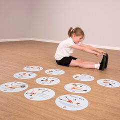 TTS Fitness Sequence Floor Spot Markers 10pk  hi-res