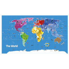 TTS Continents & Countries Map Signboards  hi-res