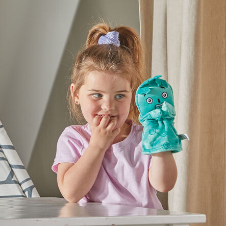 Feelings and Emotions Hand Puppets Set \- Loved, Excited, Frustrated, Nervous and Lonely.  hi\-res