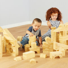 Weplay Soft Wood Effect Foam Construction Blocks  hi-res