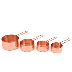 Rose Gold Measuring Cups 4pk  hi-res
