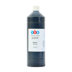 TTS Ready Mixed Paint 1L Black Black hi-res