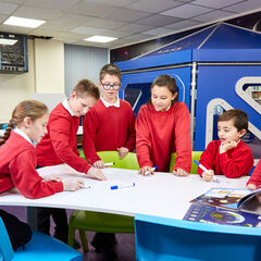 School Whiteboard Table H733 x W1400 x D875mm  hi-res
