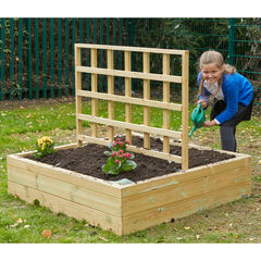 Wooden Planters with Trellis Square  hi-res